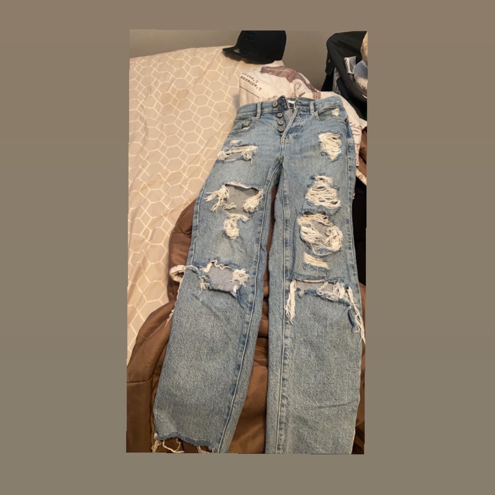 These Jean fit tight on the butt and thighs and look so good with everything